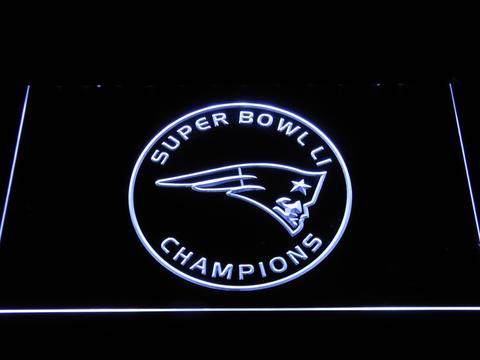 New England Patriots Super Bowl 51 Champion Circle LED Neon Sign